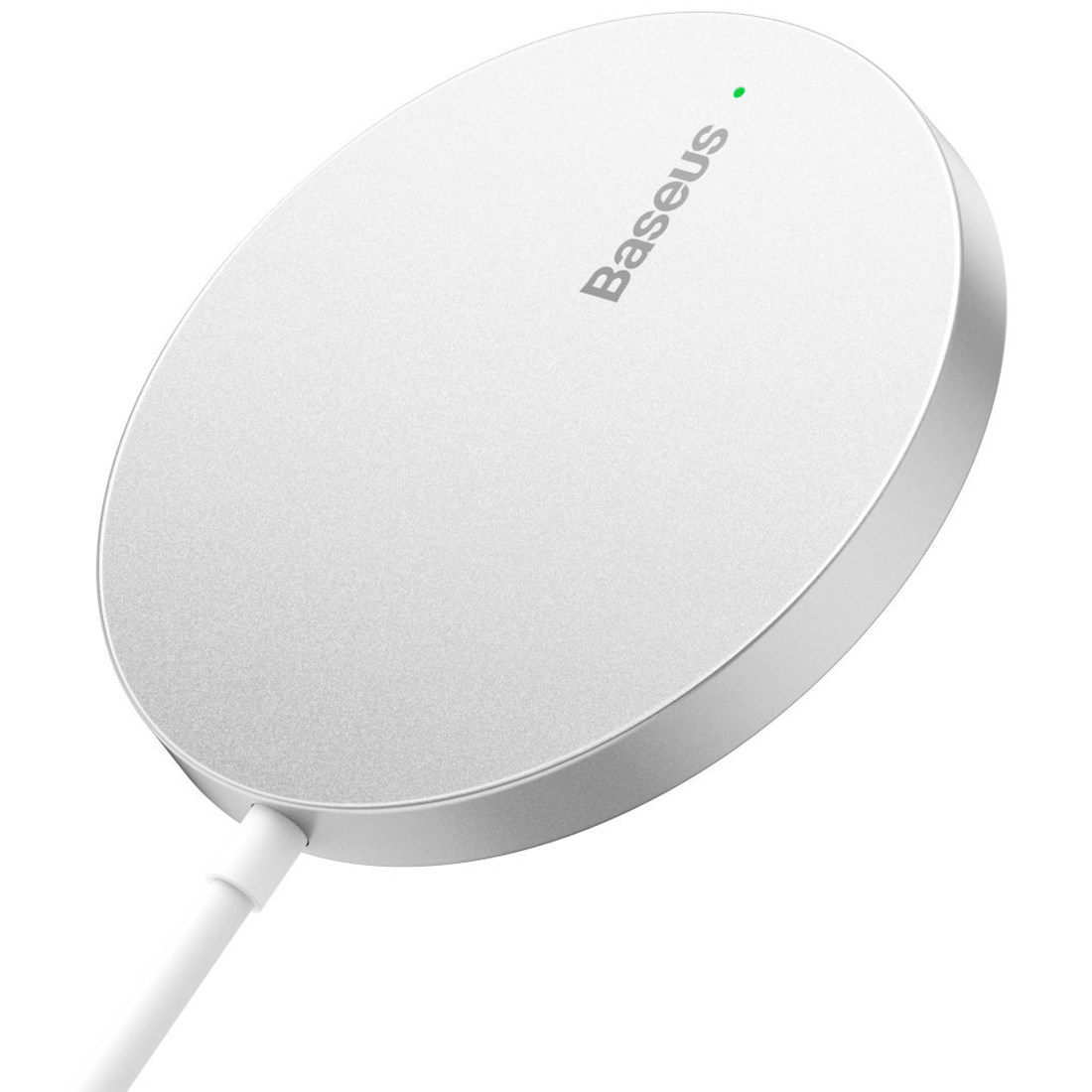 Беспроводное зарядное устройство Baseus Simple Mini3 Magnetic MagSafe Qi 15W White