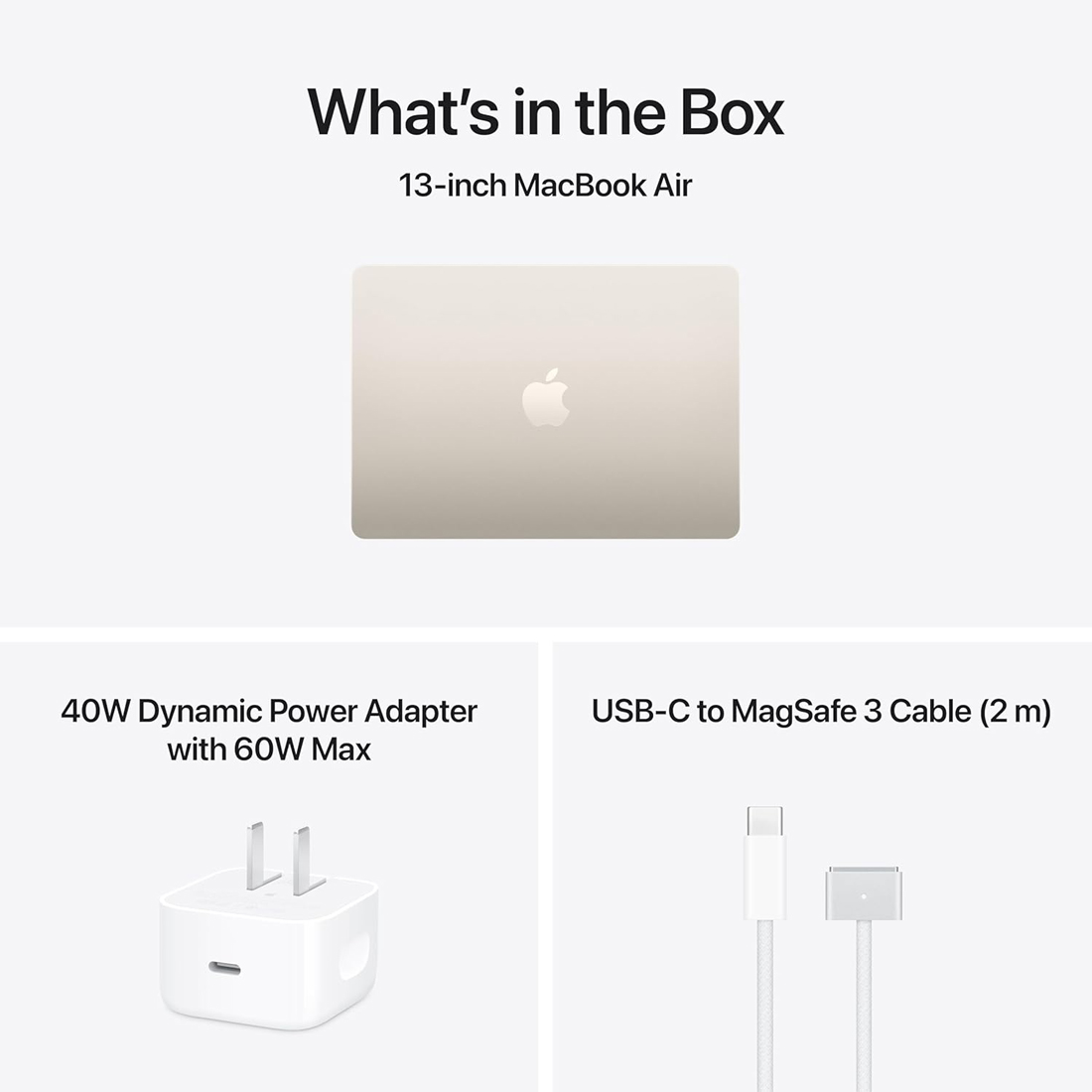 Ноутбук Apple MacBook Air 13 2026 M5 (13.6/2560x1664/16GB/512GB SSD/Apple graphics 8-core) Starlight (MDHA4)