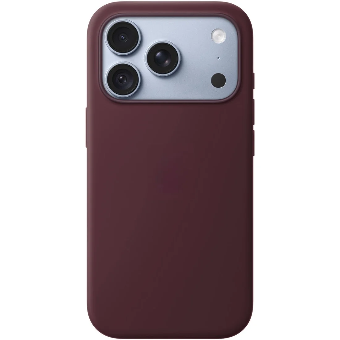 Силиконовый чехол Naturally Silicone Case with MagSafe Burgundy для iPhone 17 Pro/18 Pro