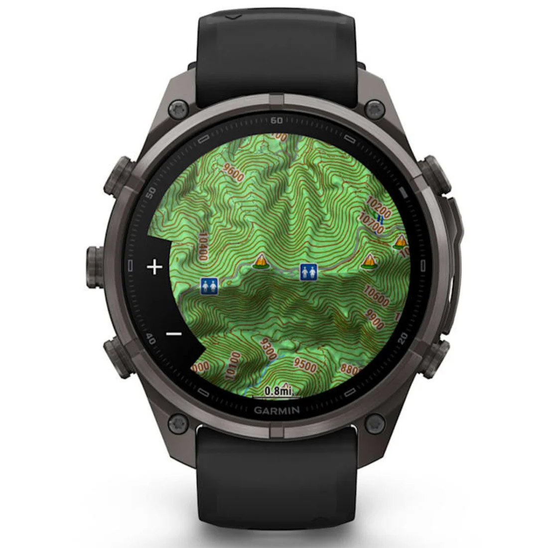 Умные часы Garmin fenix 9 Pro - 47 mm inReach Carbon Gray DLC Titanium with Black/Pebble Grey Silicone Band (010-04336-11)